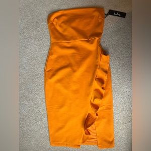 Orange Lulus mini dress